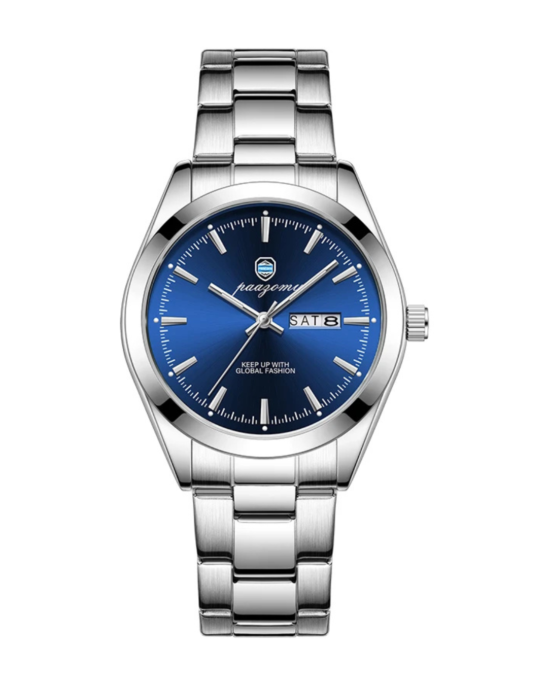 V&CO™ STEEL DAY-DATE WATCH