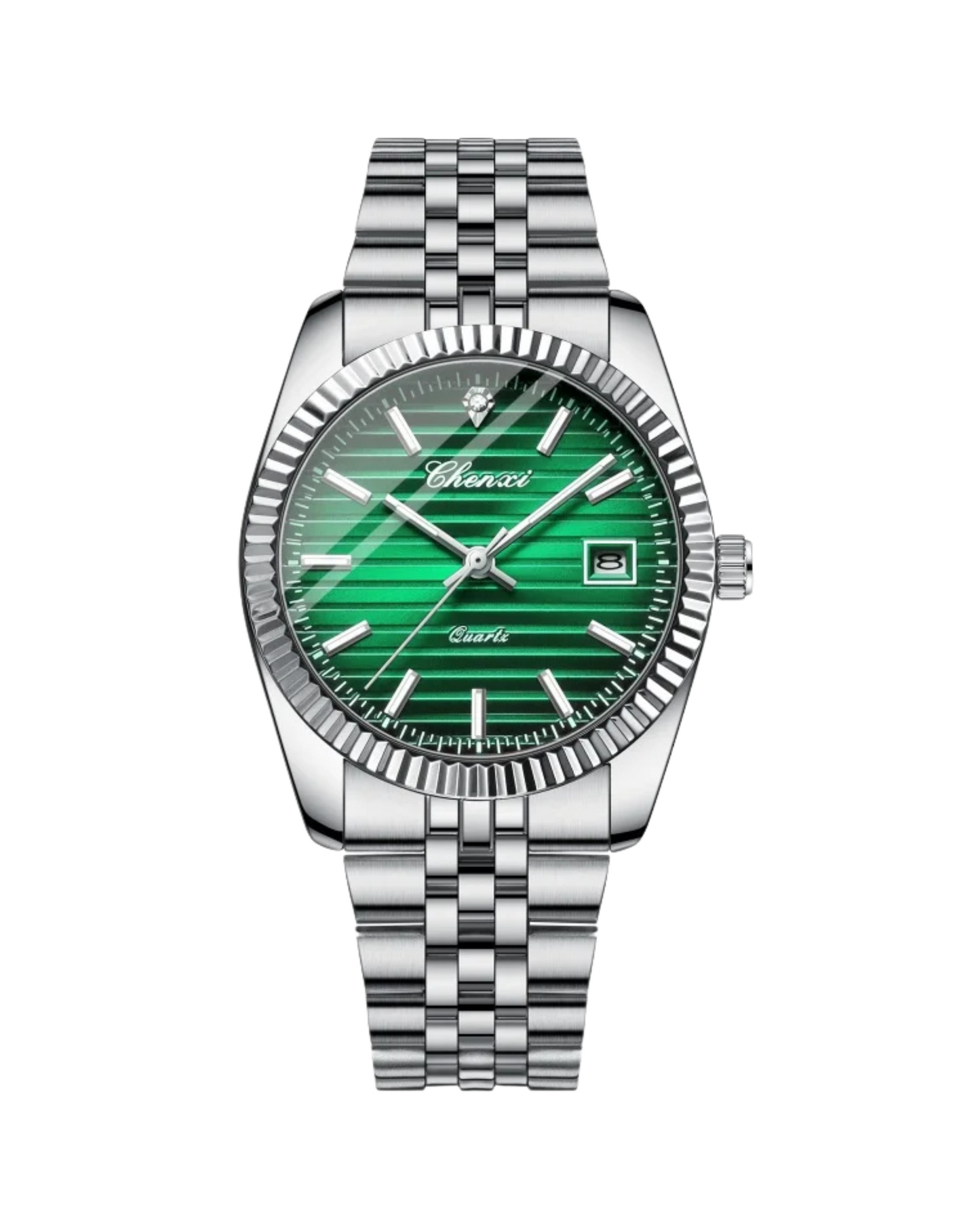 V&CO™  FLUTED DATE WATCH