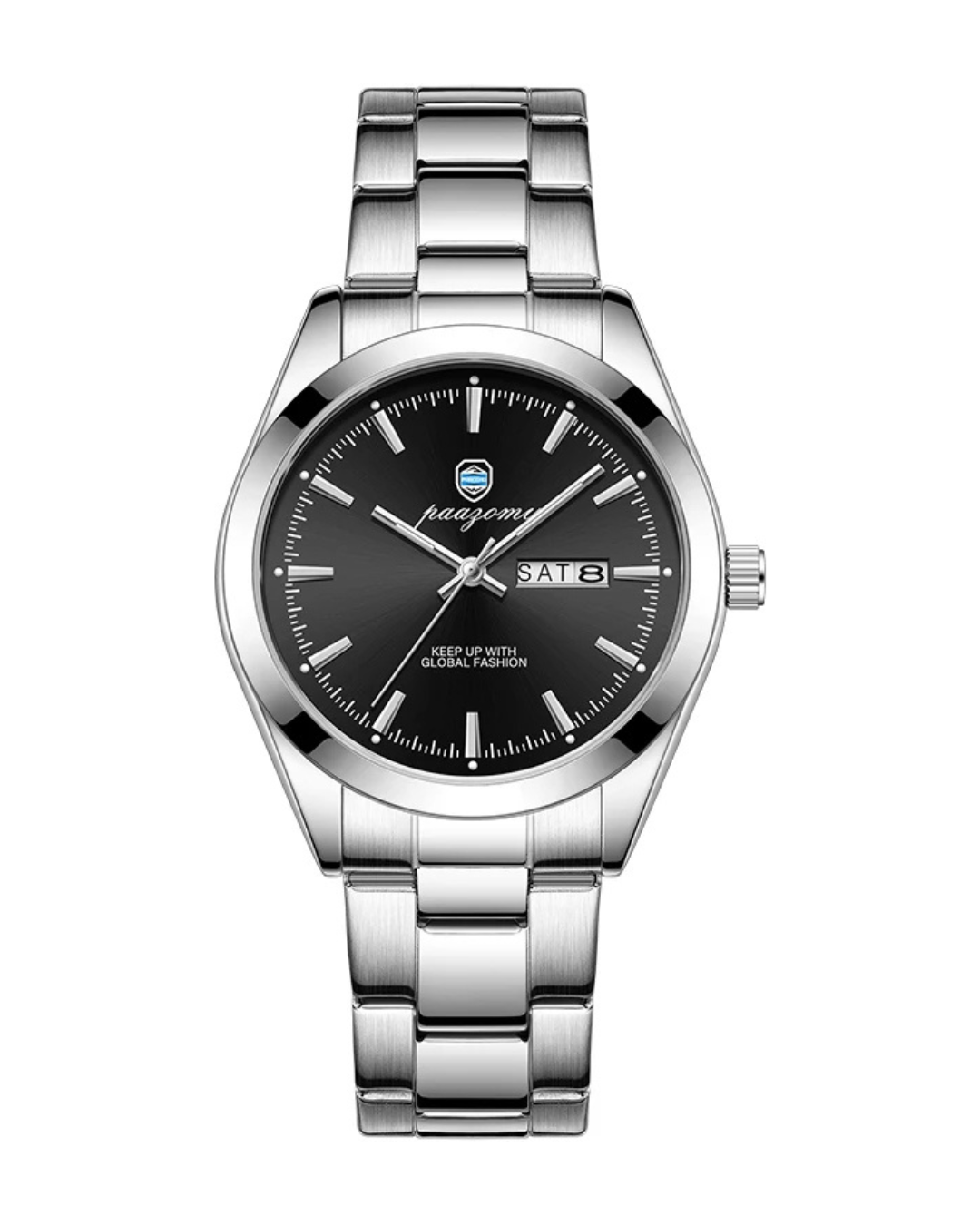 V&CO™ STEEL DAY-DATE WATCH