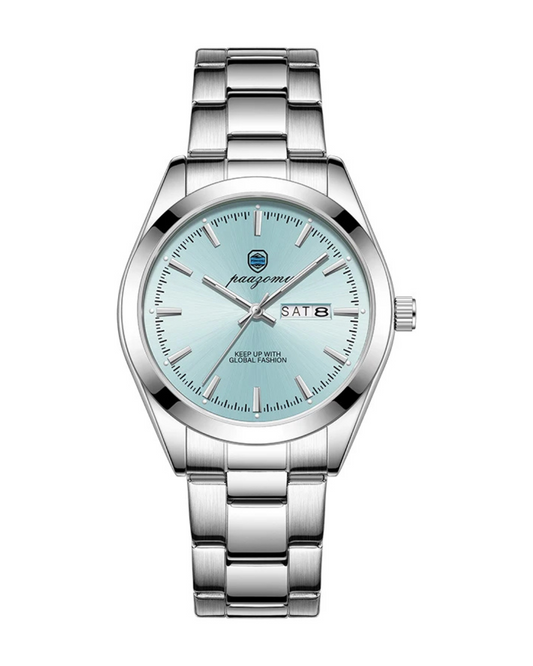 V&CO™ STEEL DAY-DATE WATCH