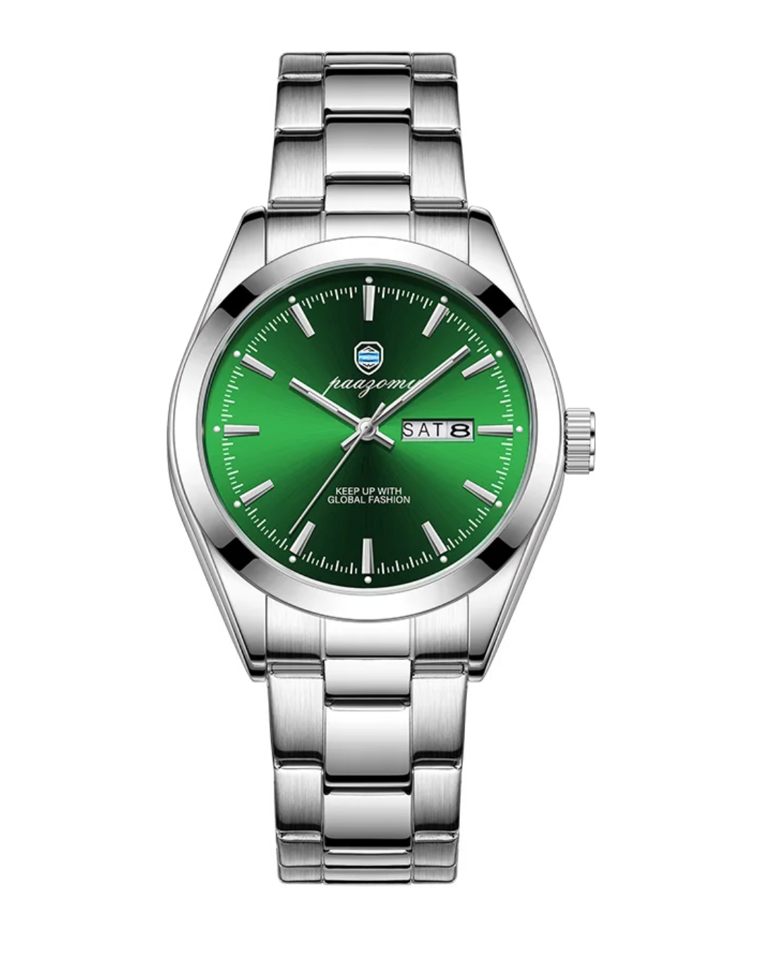 V&CO™ STEEL DAY-DATE WATCH