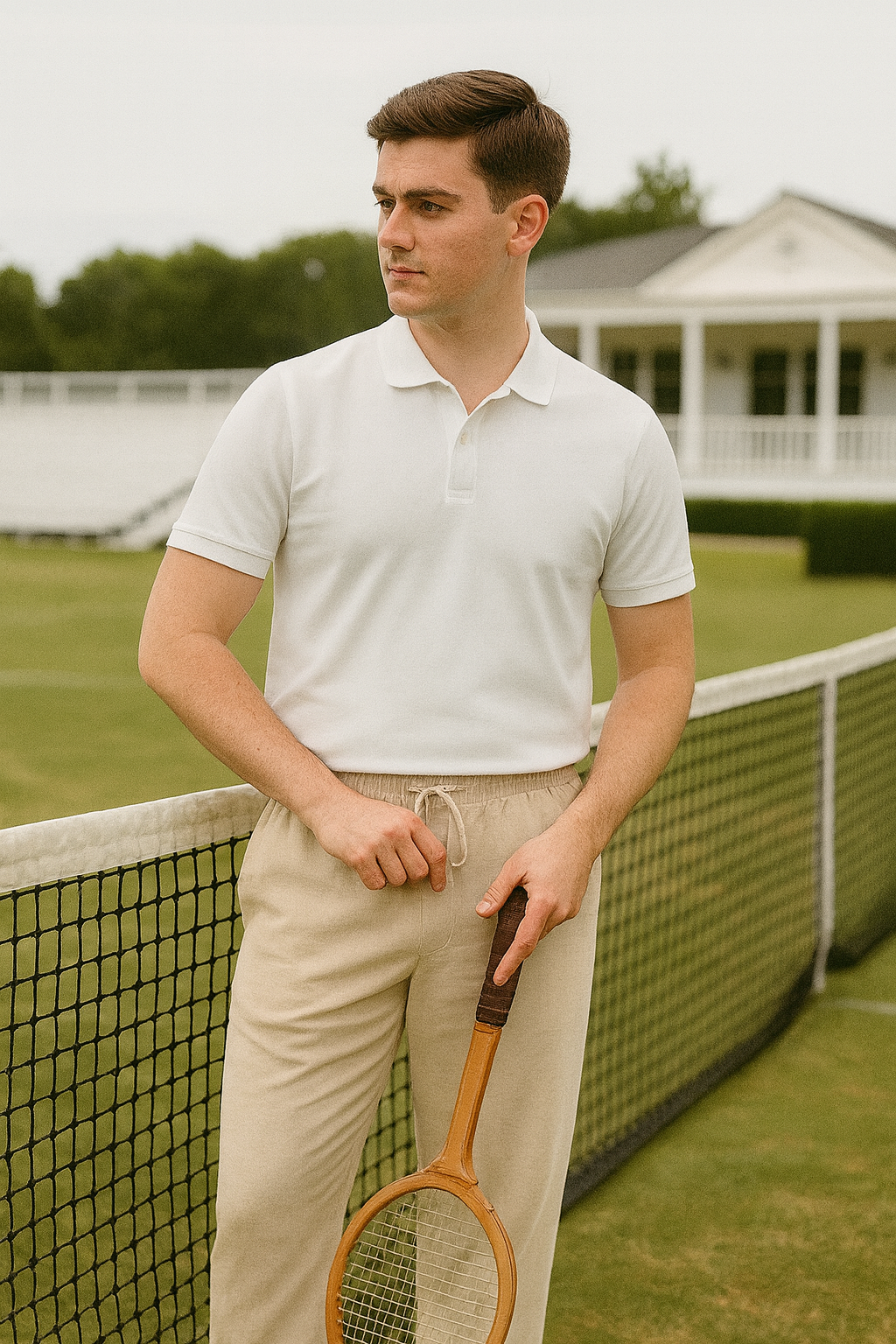 V&CO™  LINEN DRAWSTRING TROUSERS