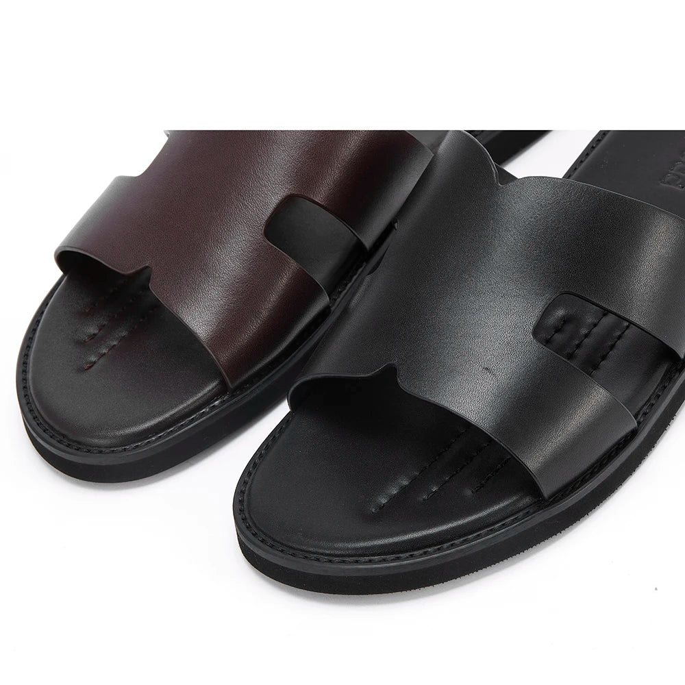 V&CO™  LEATHER SLIDES