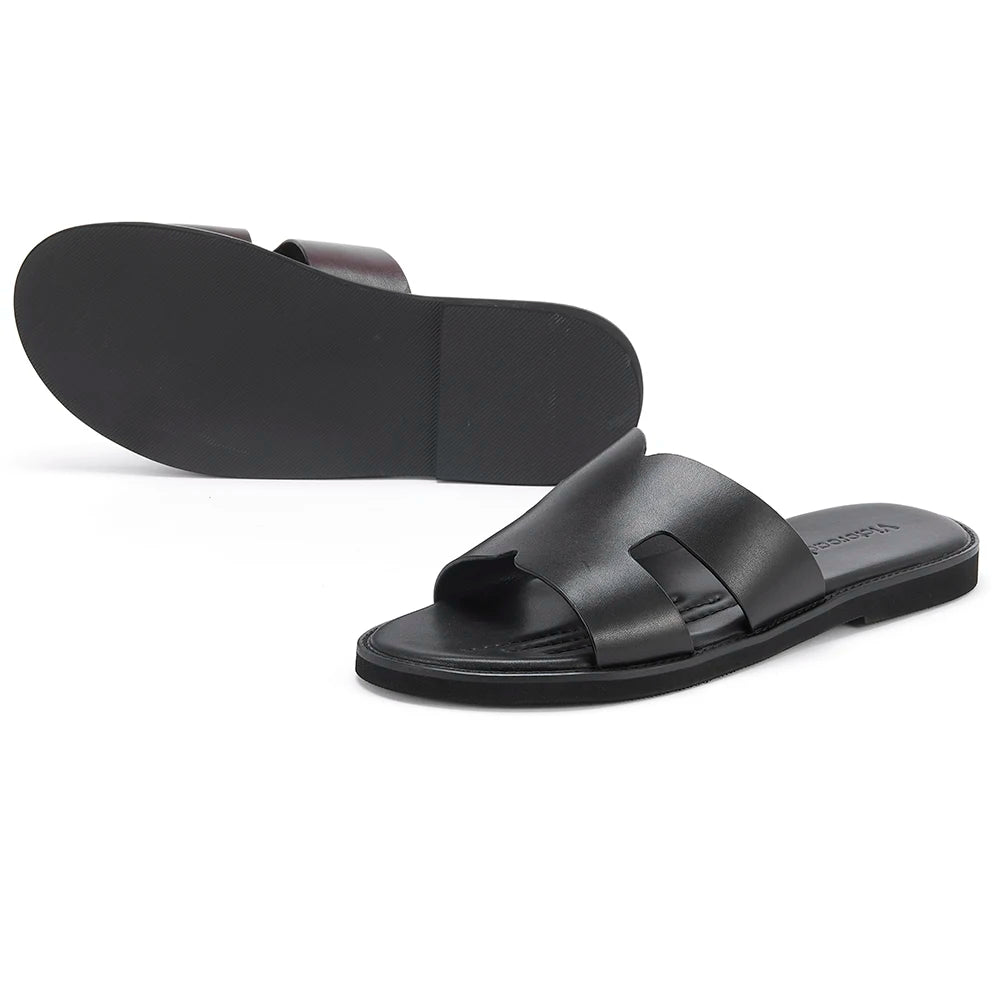 V&CO™  LEATHER SLIDES