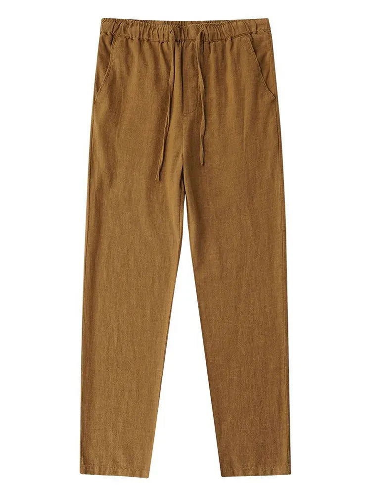 V&CO™  LINEN PULL-ON TROUSERS