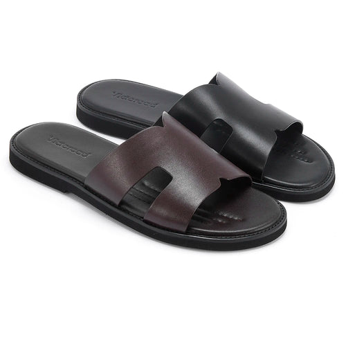 V&CO™  LEATHER SLIDES