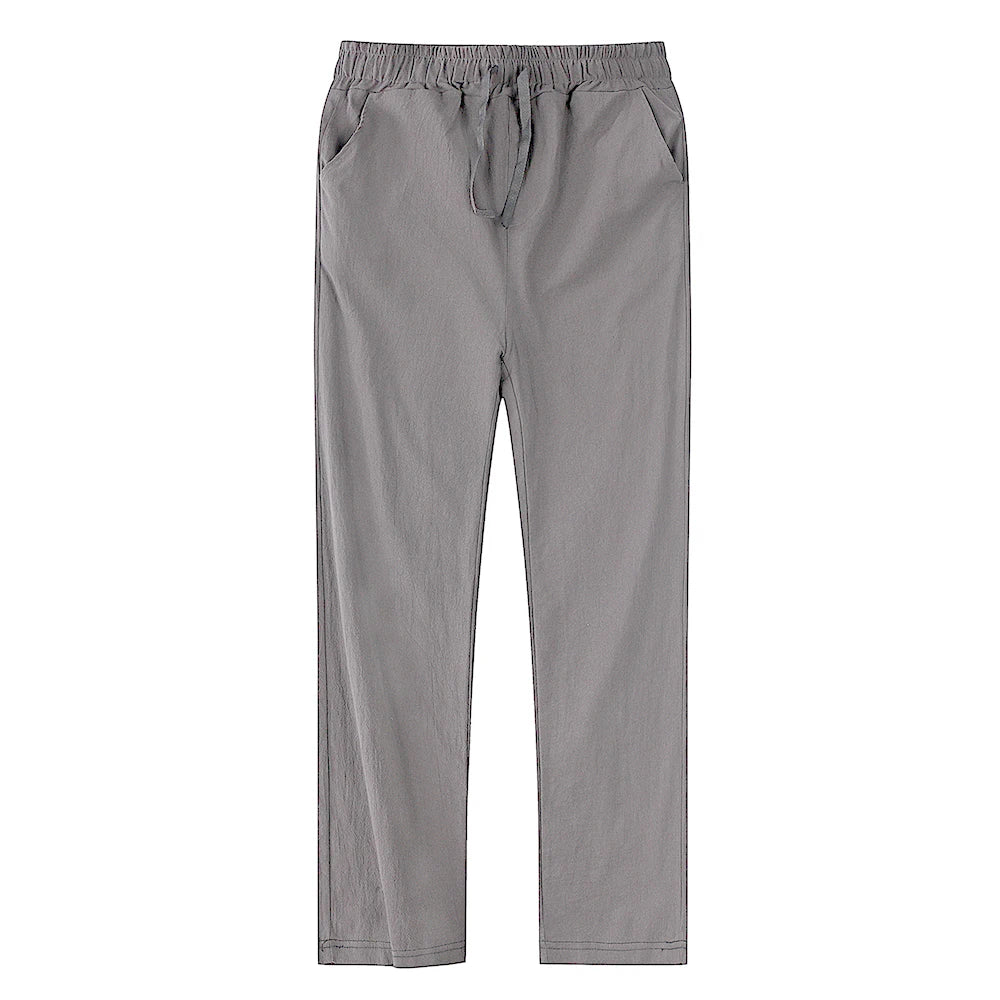 V&CO™  LINEN DRAWSTRING TROUSERS