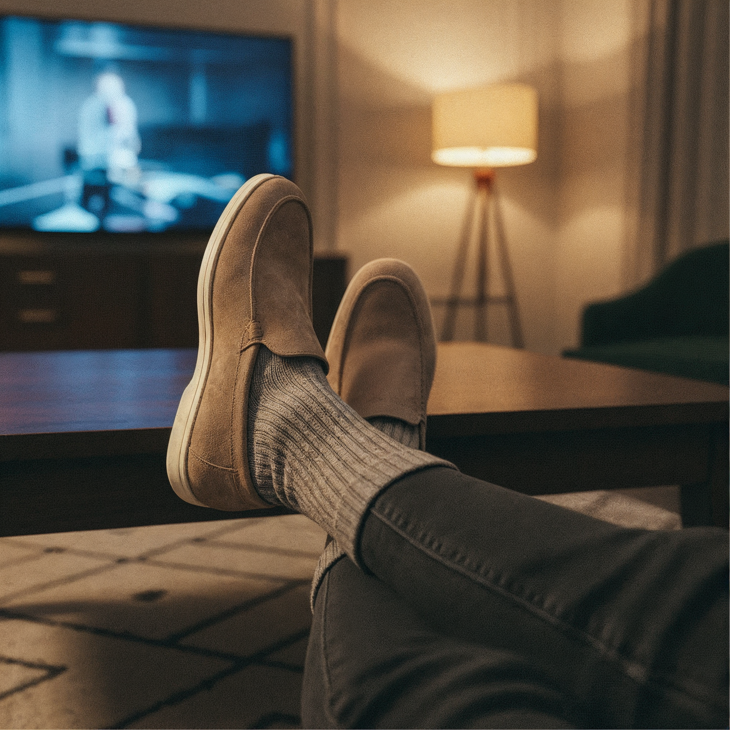 V&CO™ SUEDE LOAFERS OLD MONEY