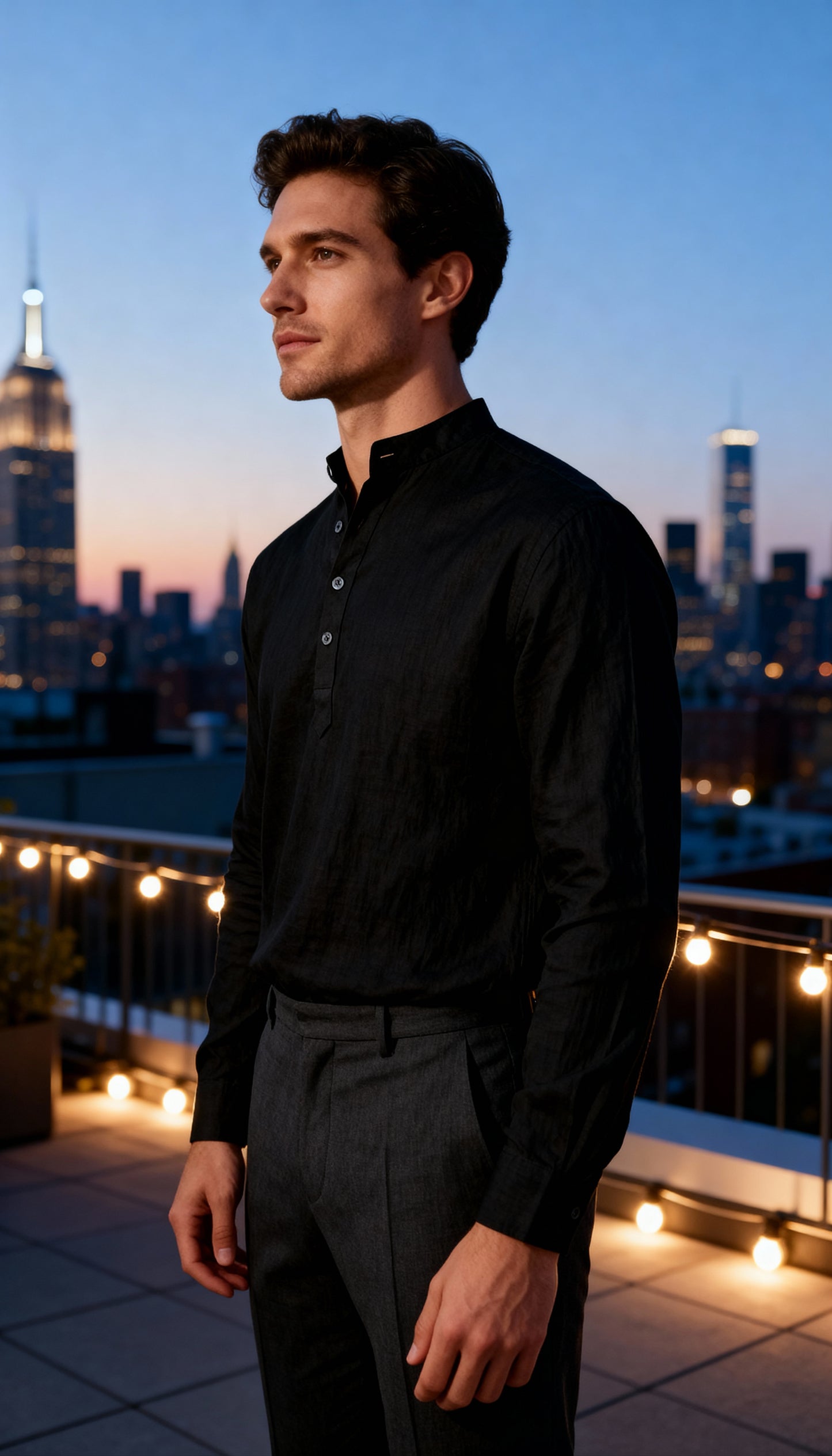 V&CO™  MONACO PLACKET LINEN
