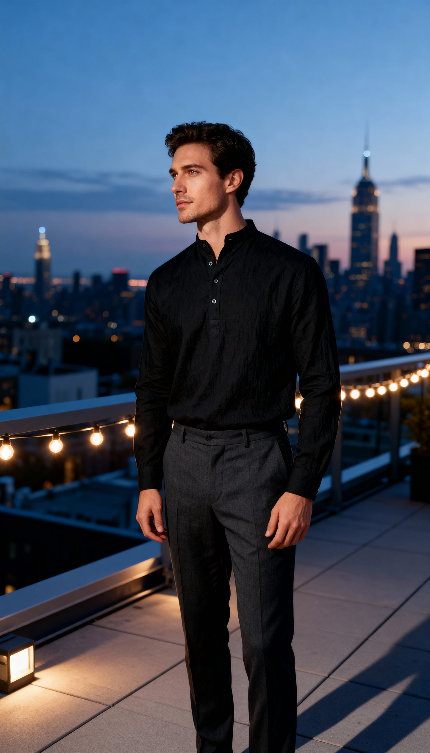 V&CO™  MONACO PLACKET LINEN