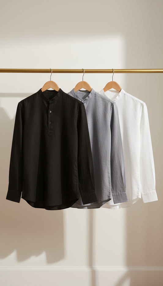 V&CO™  MONACO PLACKET LINEN