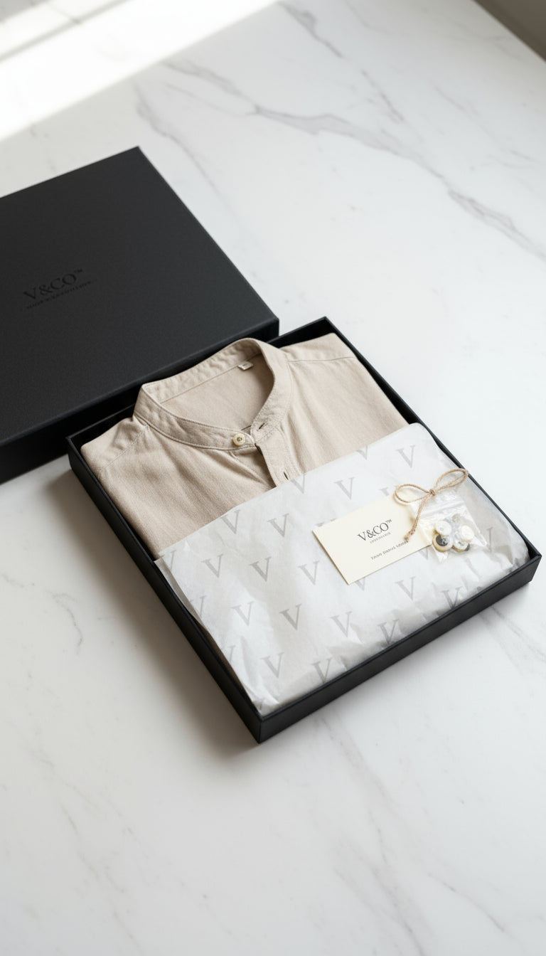 V&CO™  MONACO PLACKET LINEN