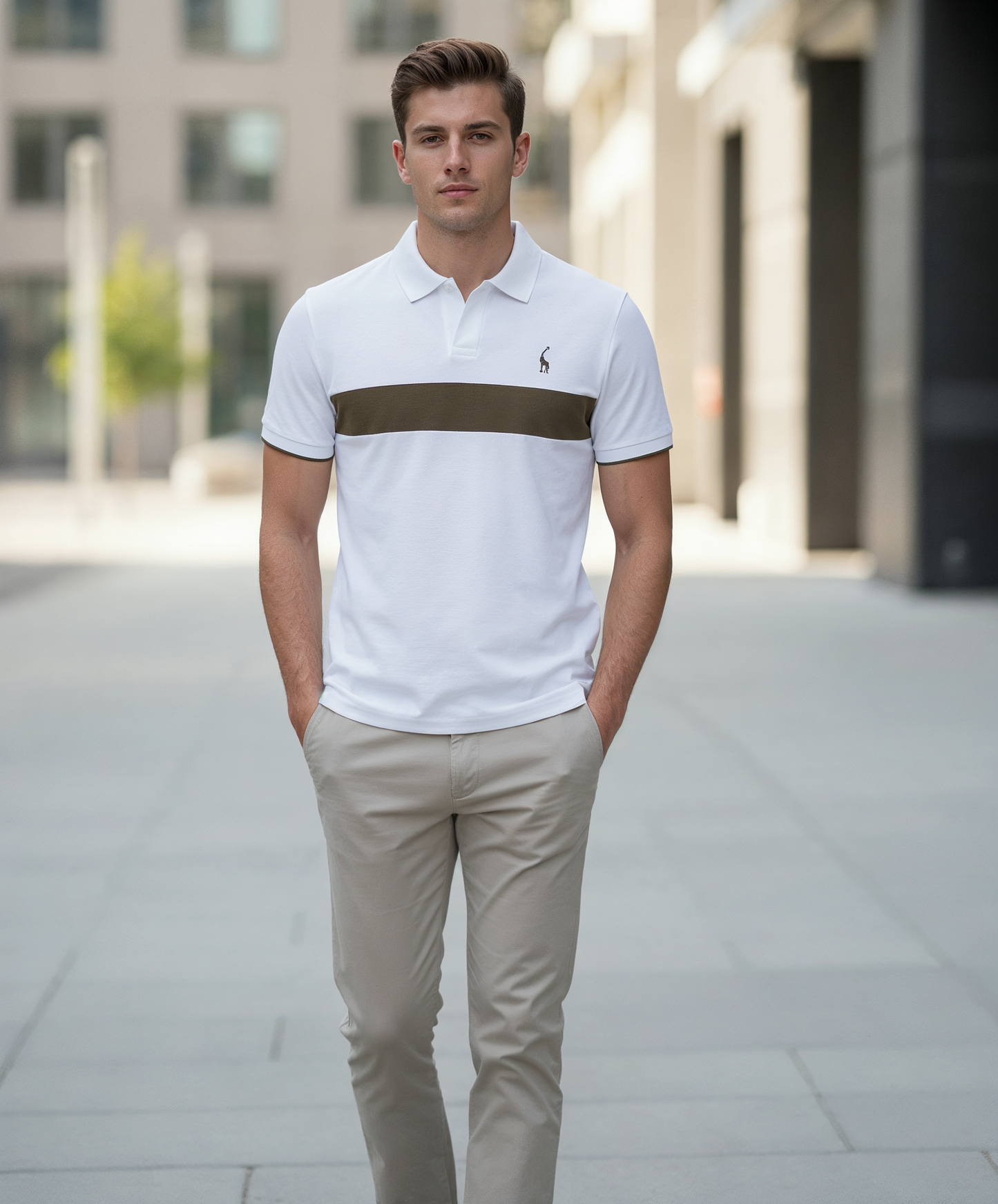 V&CO™ Portofino Stripe Polo (Piqué)