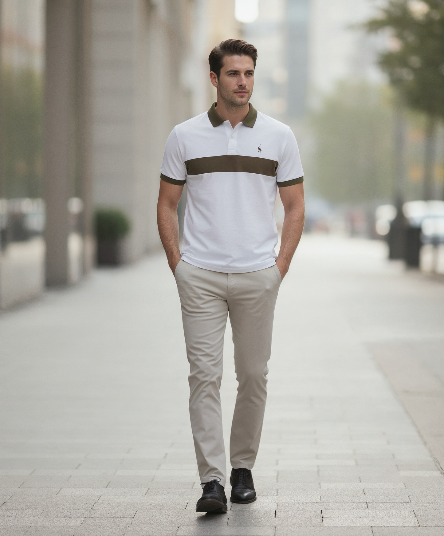 V&CO™ Portofino Stripe Polo (Piqué)