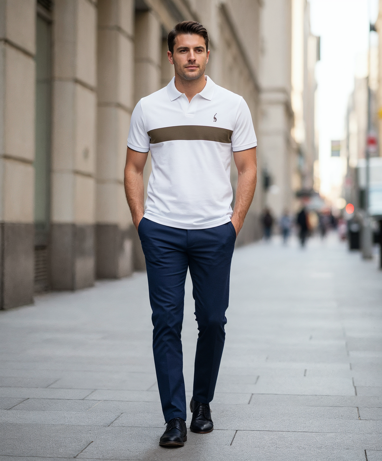 V&CO™ Portofino Stripe Polo (Piqué)