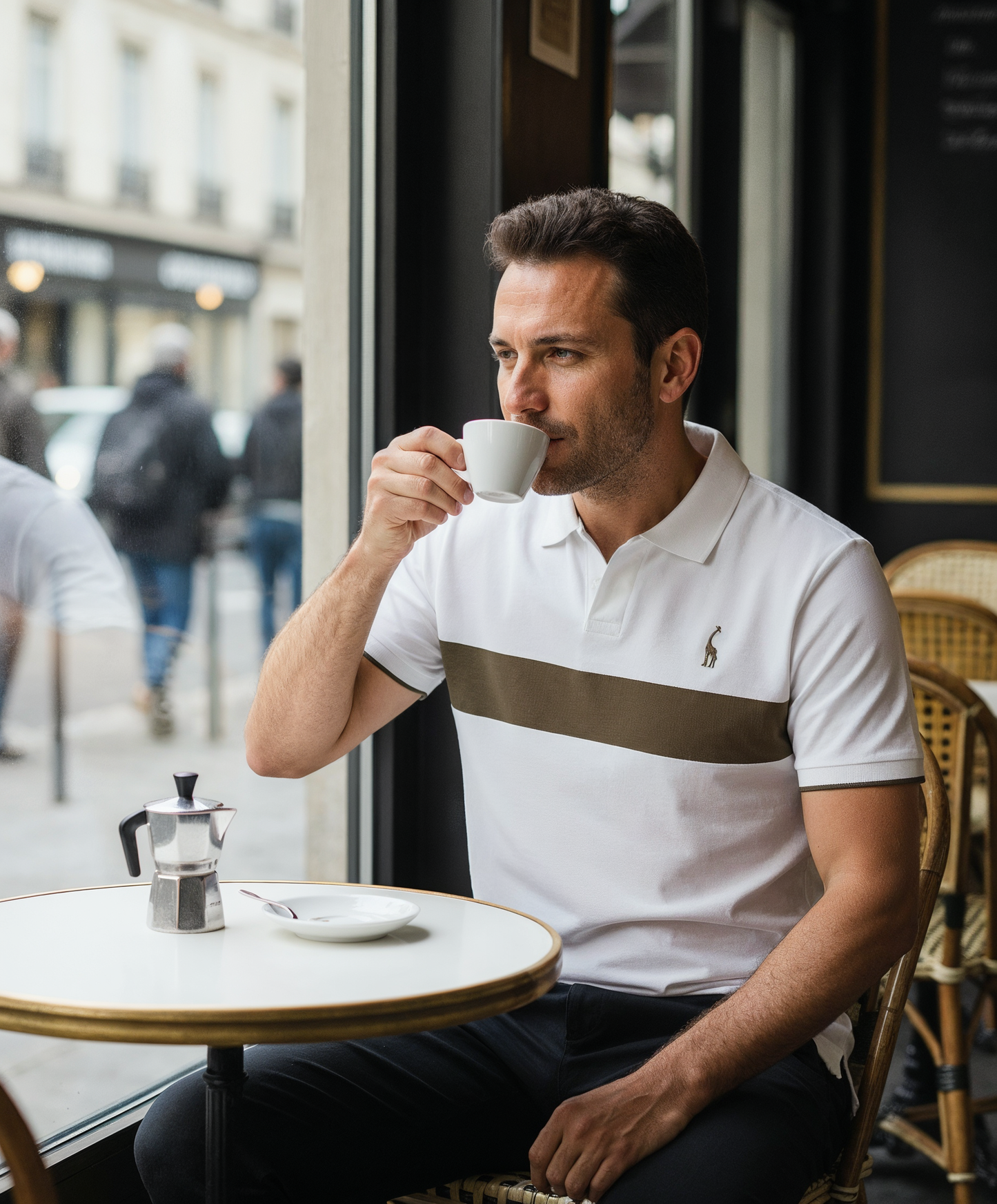 V&CO™ Portofino Stripe Polo (Piqué)