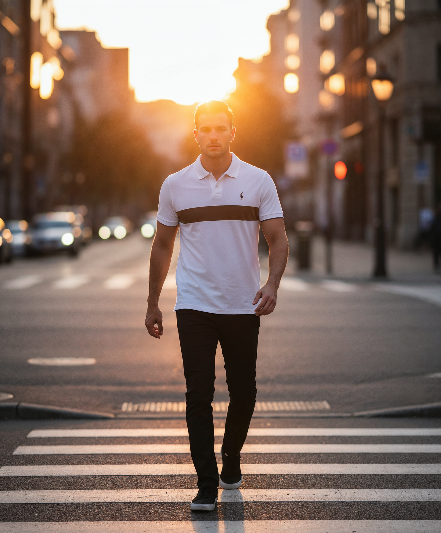 V&CO™ Portofino Stripe Polo (Piqué)