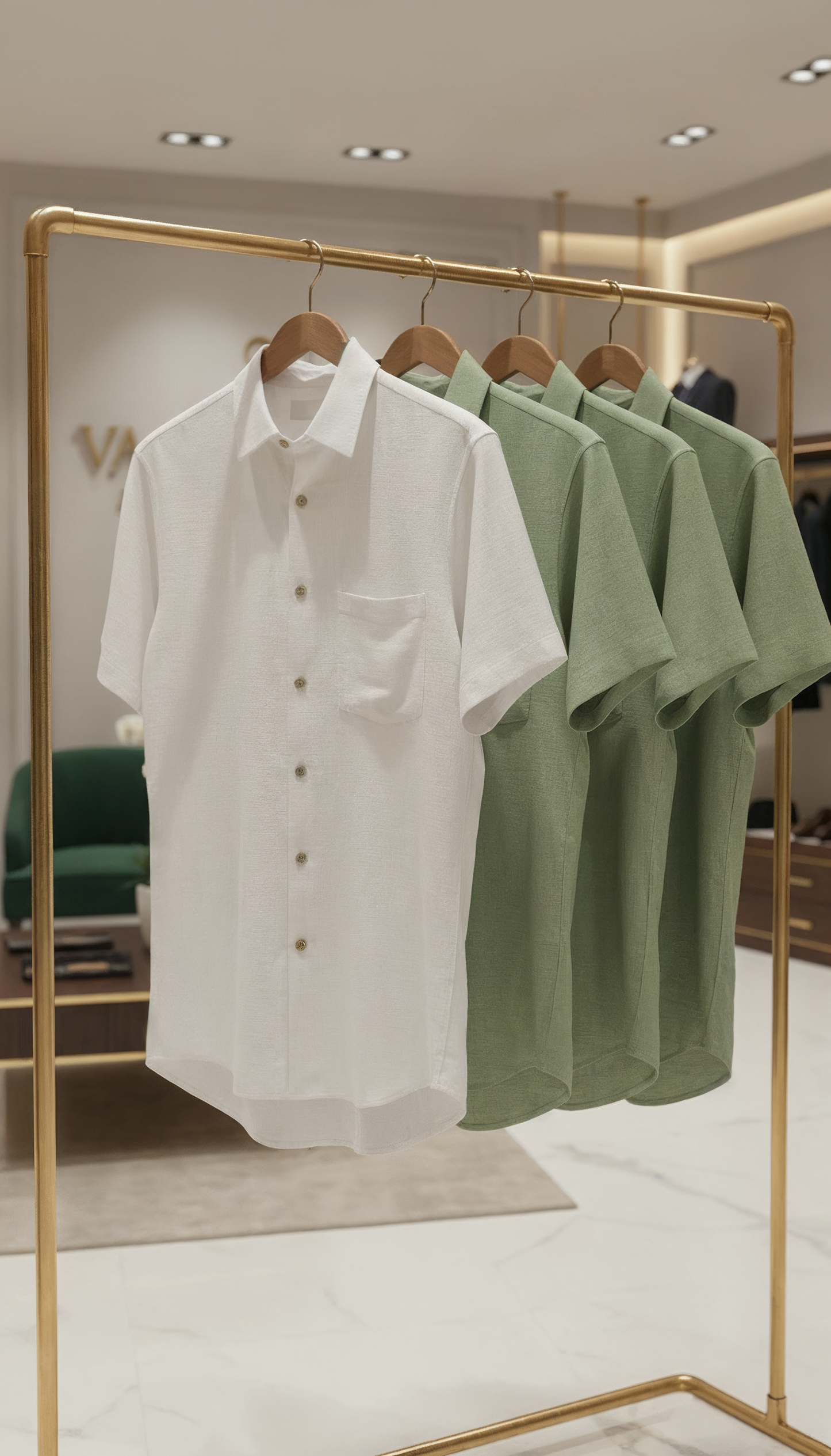 V&CO™ Riviera Linen Shirt (Short Sleeve)