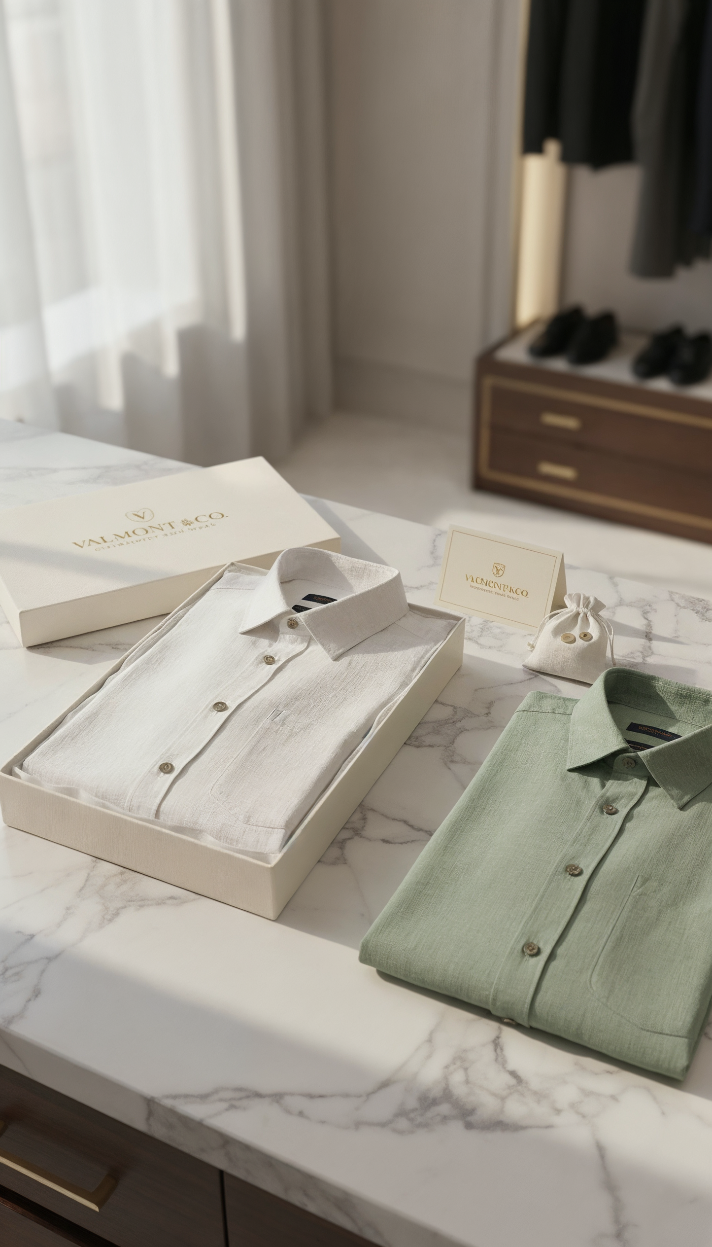 V&CO™ Riviera Linen Shirt (Short Sleeve)