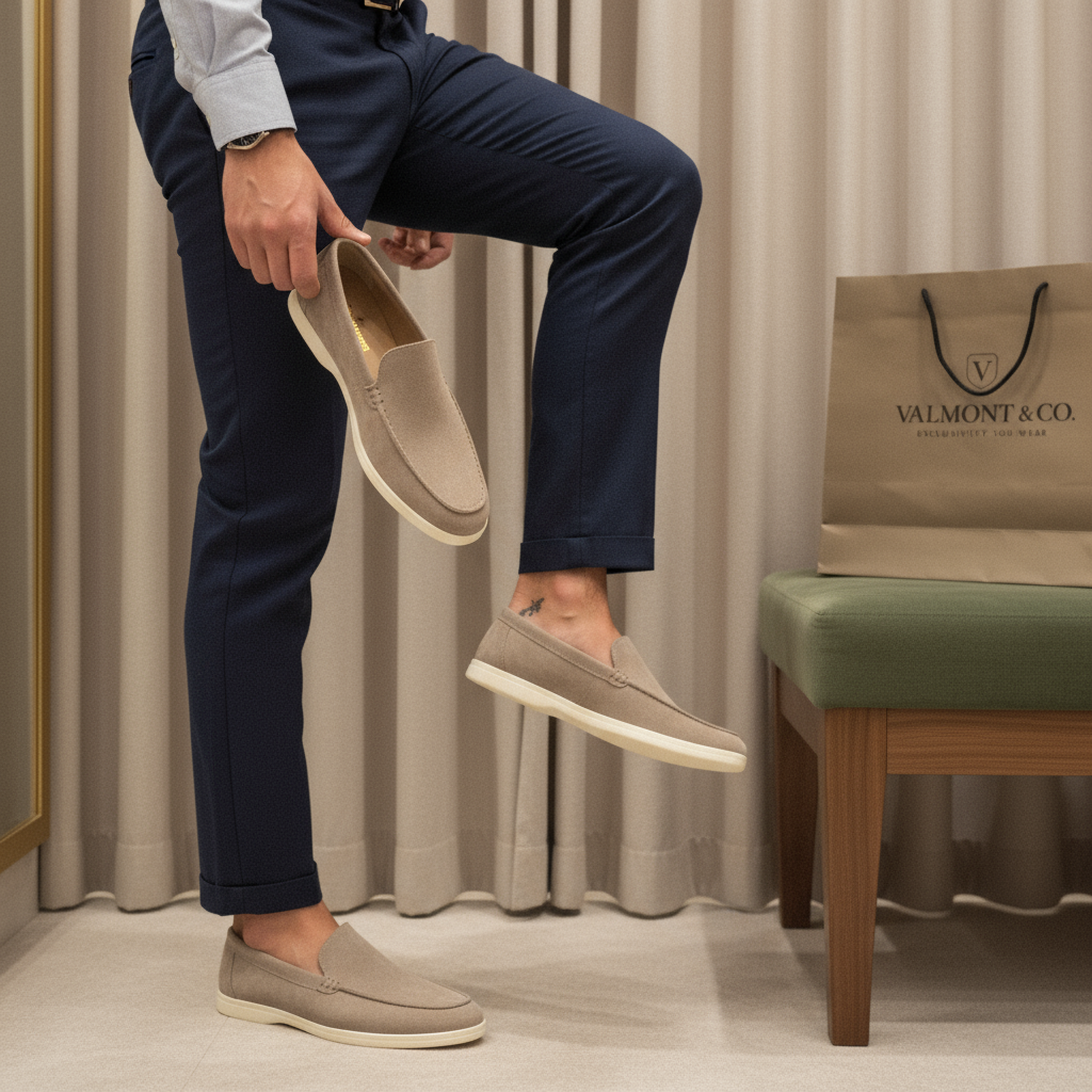 V&CO™ SUEDE LOAFERS OLD MONEY