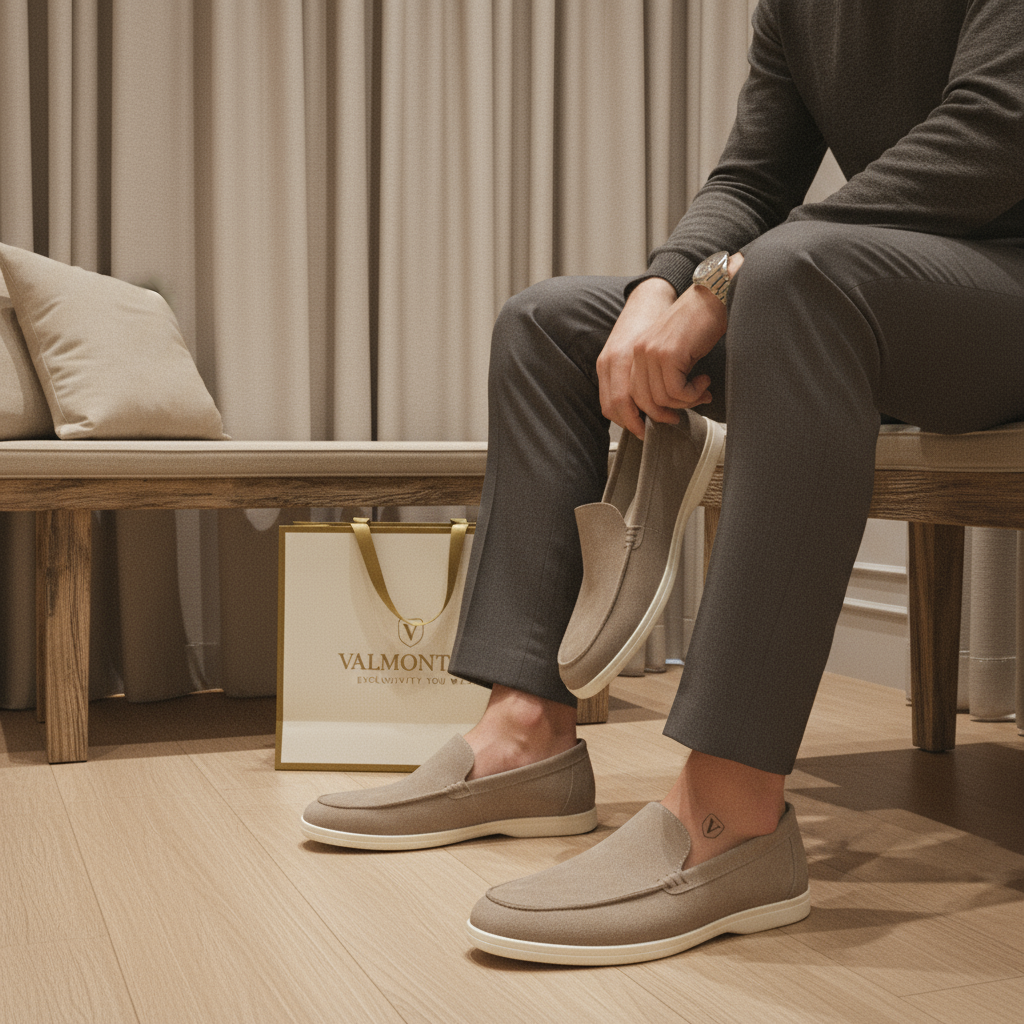 V&CO™ SUEDE LOAFERS OLD MONEY