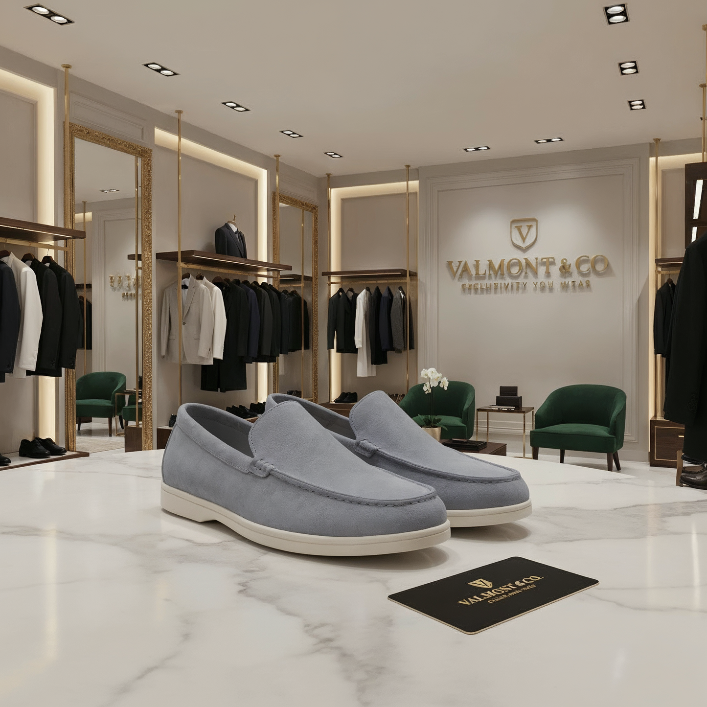 V&CO™ SUEDE LOAFERS OLD MONEY