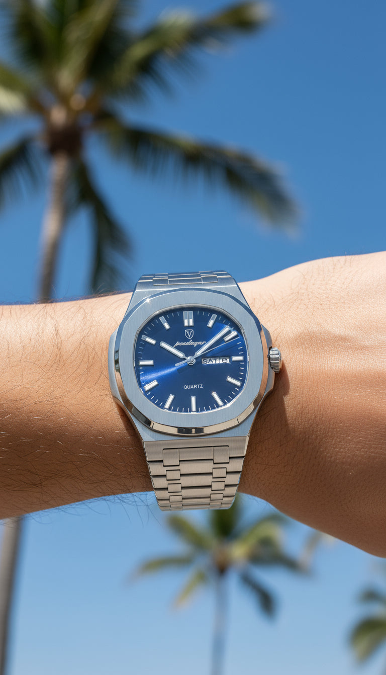 V&CO™  INTEGRATED DAY-DATE WATCH