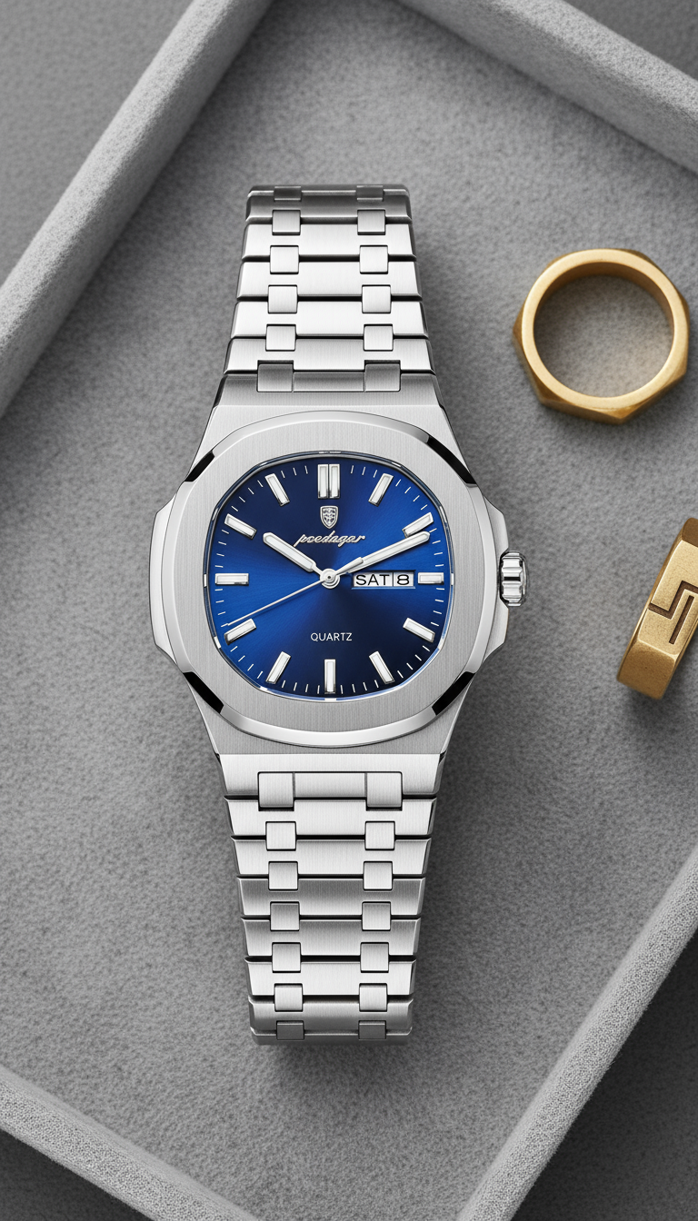 V&CO™  INTEGRATED DAY-DATE WATCH