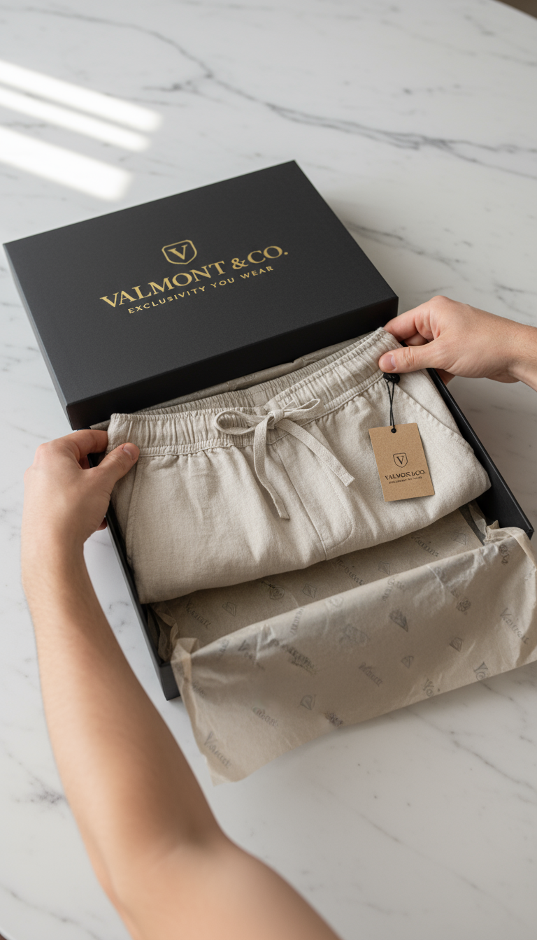V&CO™  LINEN DRAWSTRING SHORTS