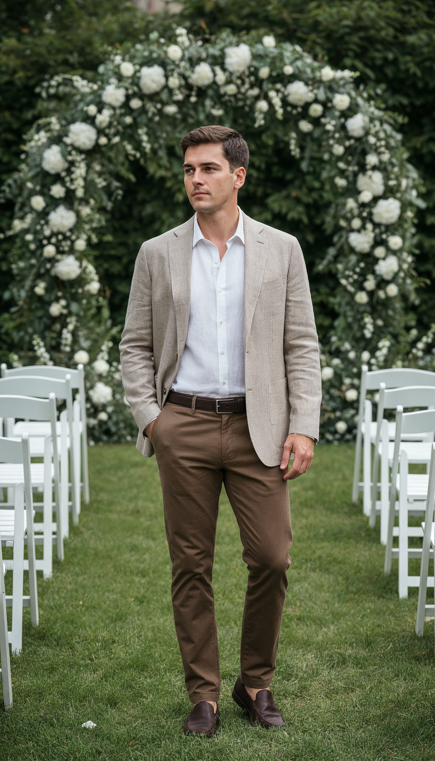 V&CO™ Riviera Linen Shirt (Short Sleeve)