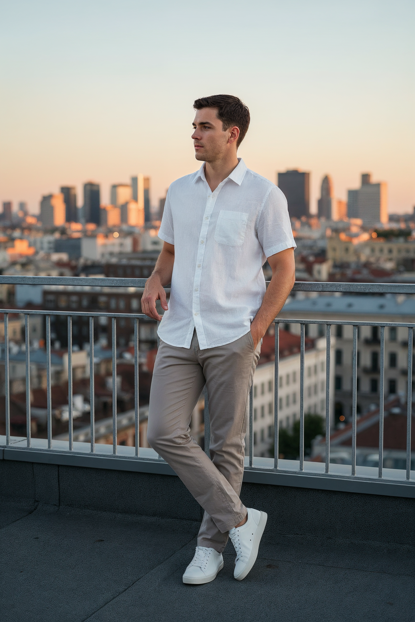 V&CO™ Riviera Linen Shirt (Short Sleeve)