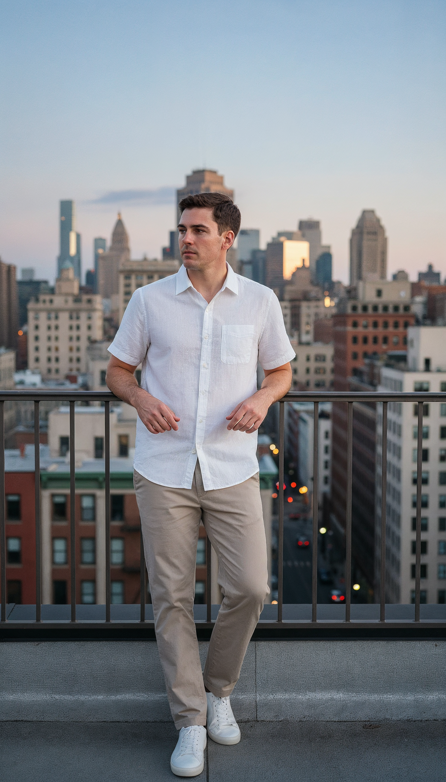 V&CO™ Riviera Linen Shirt (Short Sleeve)