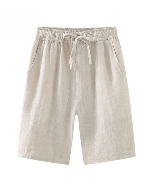 V&CO™  LINEN DRAWSTRING SHORTS