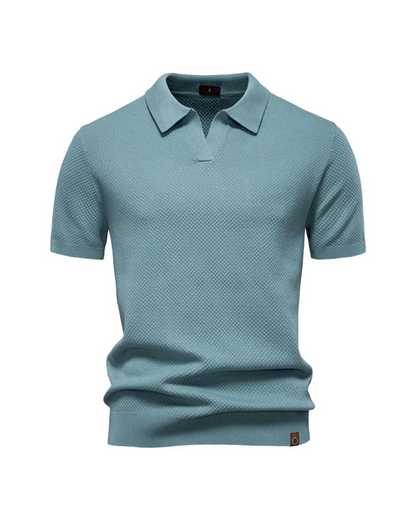 HONEYCOMB KNIT POLO