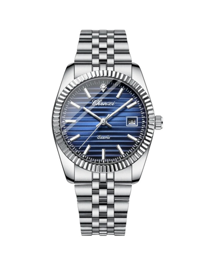 V&CO™  FLUTED DATE WATCH