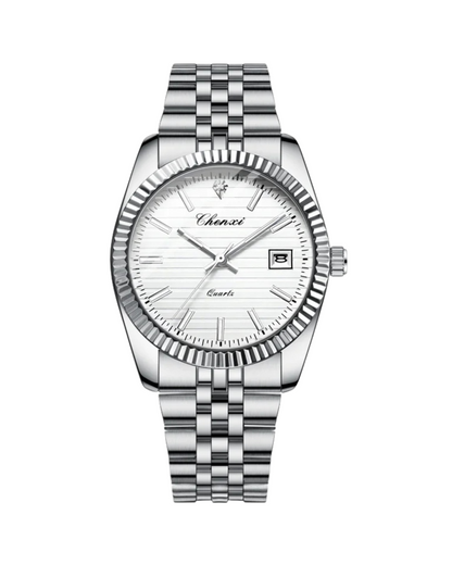 V&CO™  FLUTED DATE WATCH