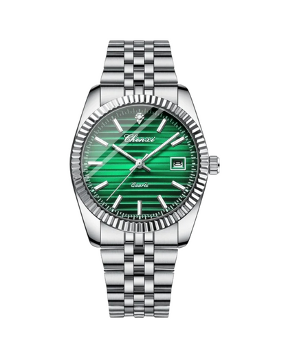 V&CO™  FLUTED DATE WATCH