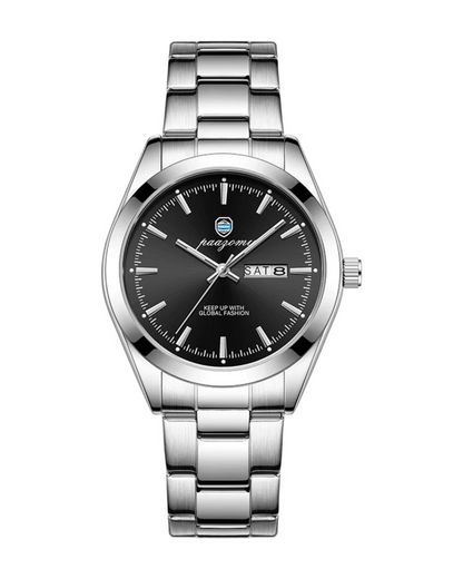 V&CO™ STEEL DAY-DATE WATCH