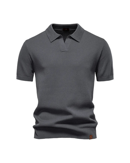 HONEYCOMB KNIT POLO