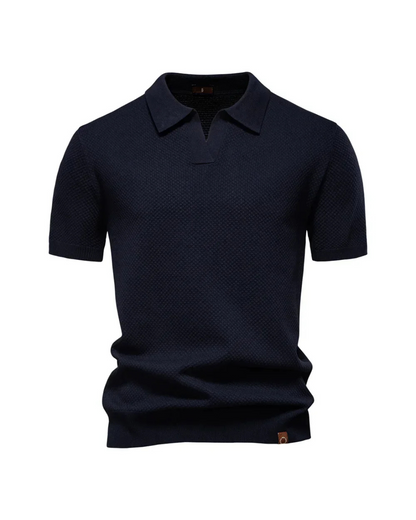 HONEYCOMB KNIT POLO