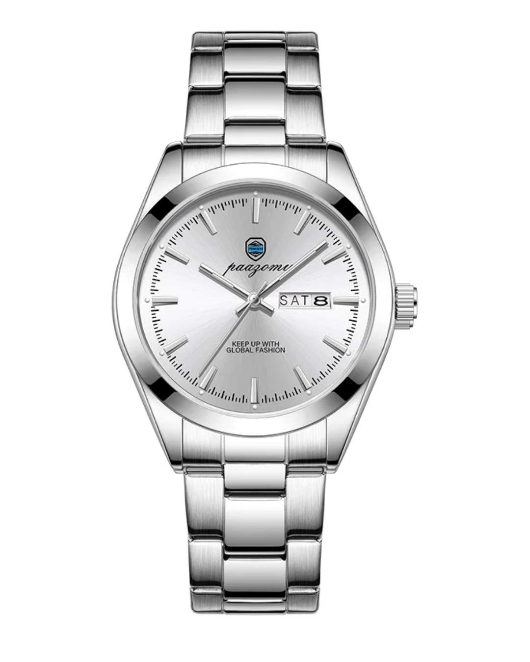 V&CO™ STEEL DAY-DATE WATCH