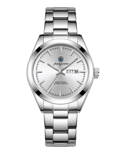 V&CO™ STEEL DAY-DATE WATCH
