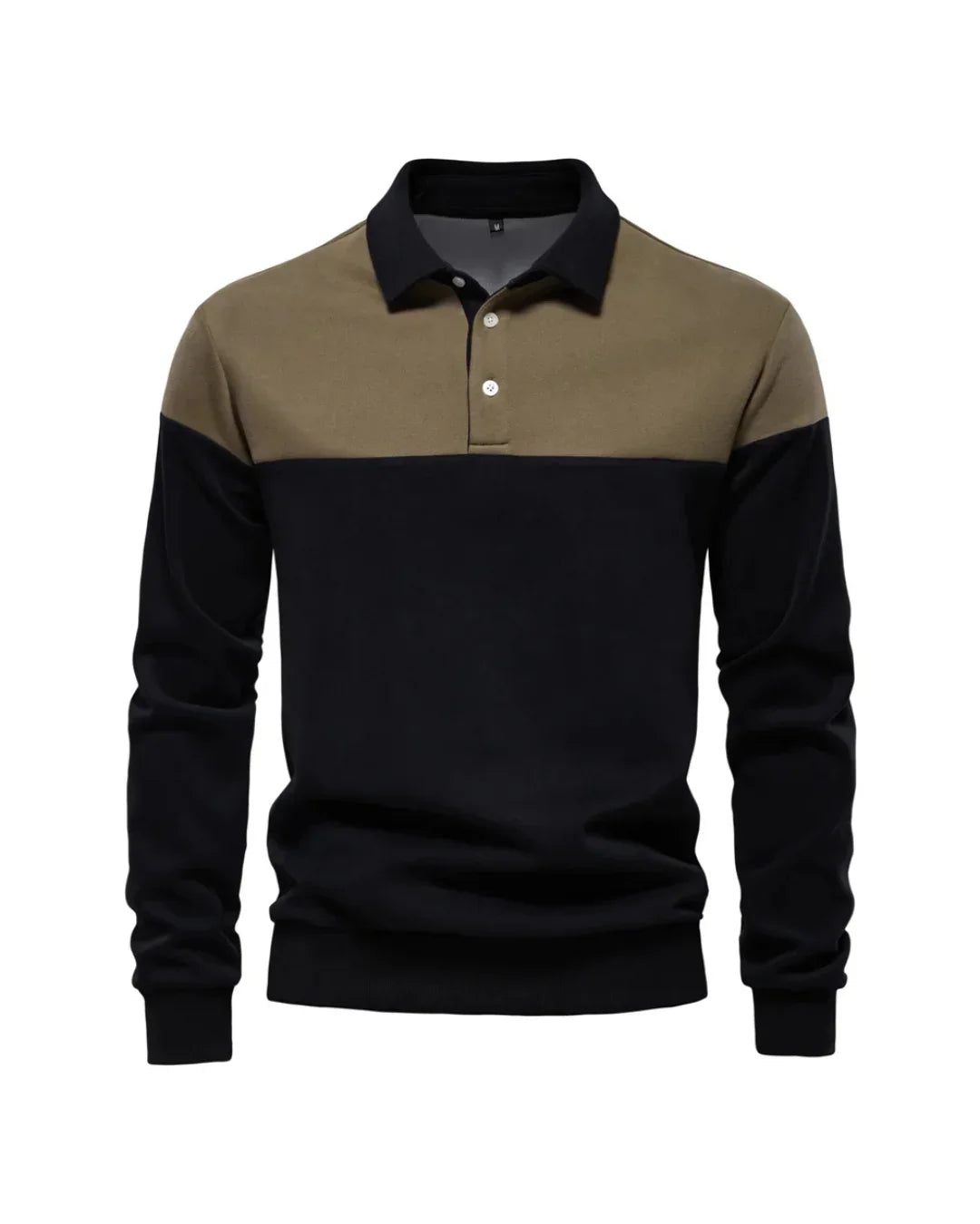COLORBLOCK LONG-SLEEVE POLO