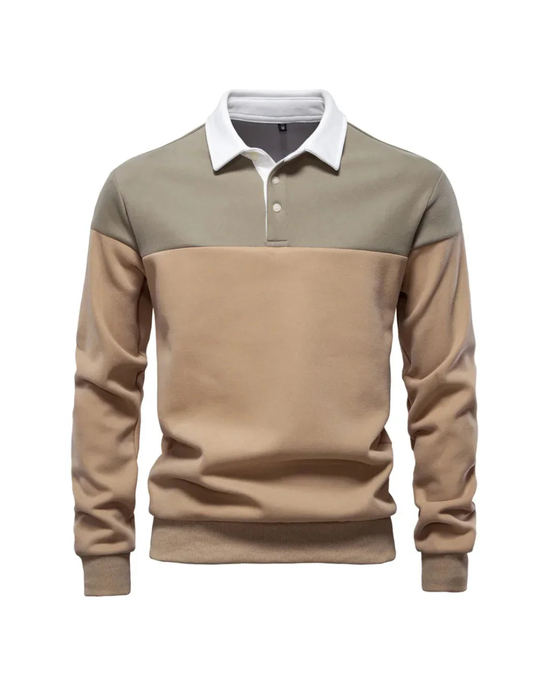 COLORBLOCK LONG-SLEEVE POLO