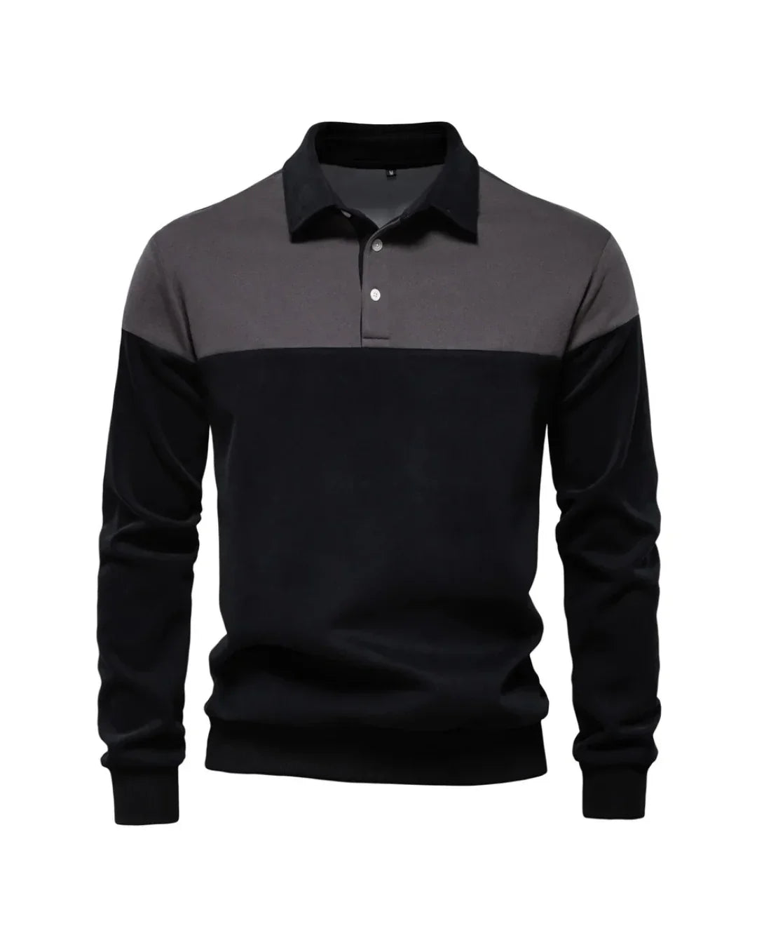 COLORBLOCK LONG-SLEEVE POLO