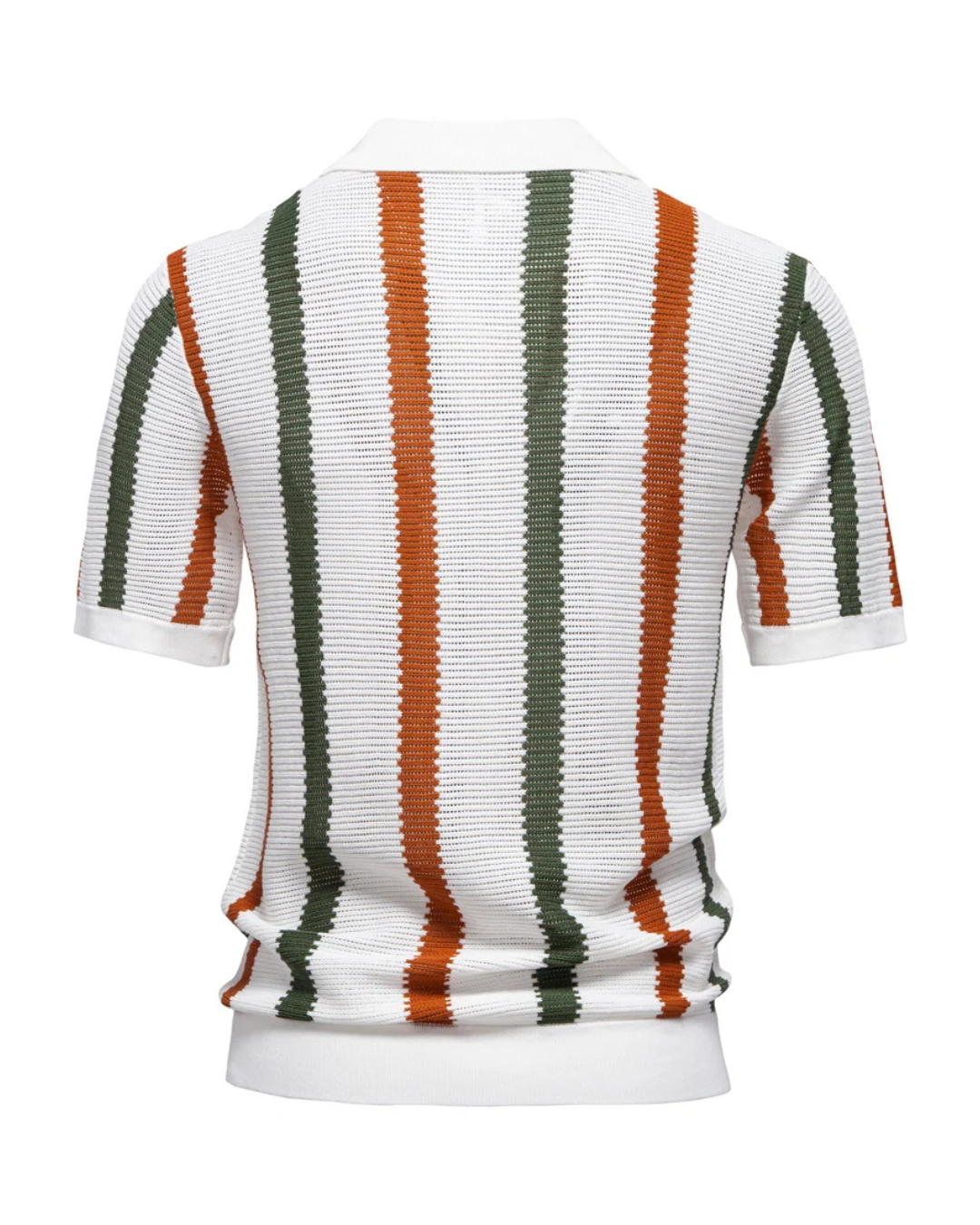 VERTICAL STRIPE KNIT POLO