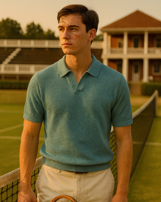 HONEYCOMB KNIT POLO