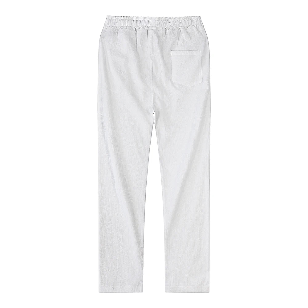 V&CO™  LINEN DRAWSTRING TROUSERS