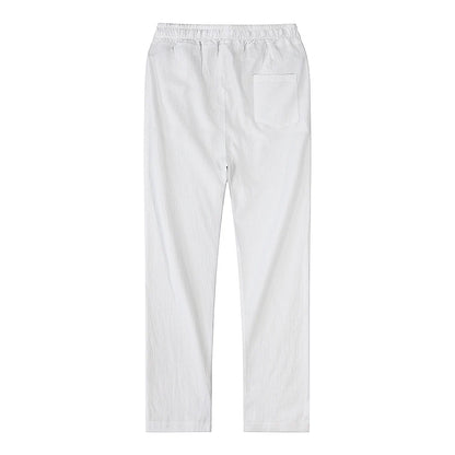 V&CO™  LINEN DRAWSTRING TROUSERS