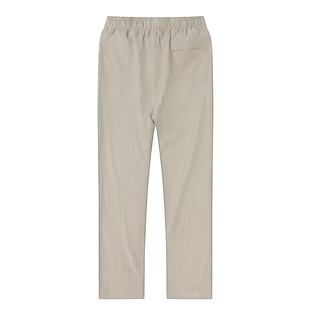 V&CO™  LINEN DRAWSTRING TROUSERS